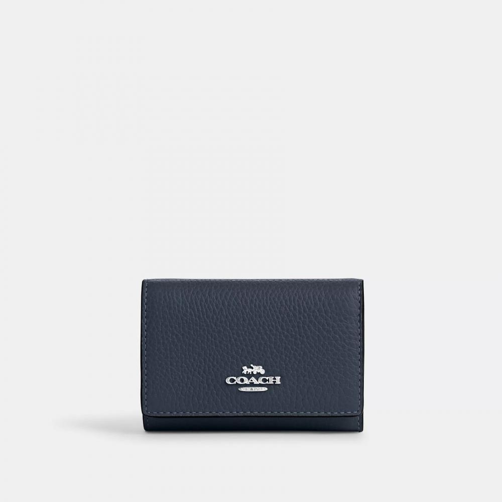 Coach Микро-кошелек Серебряный Деним