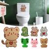 Cartoon Animal Toilet Deodorant Stickers Rose Lemon Jasmine Fragrant Self adhesive Remove Odor Fresh Air Bathroom Supplies