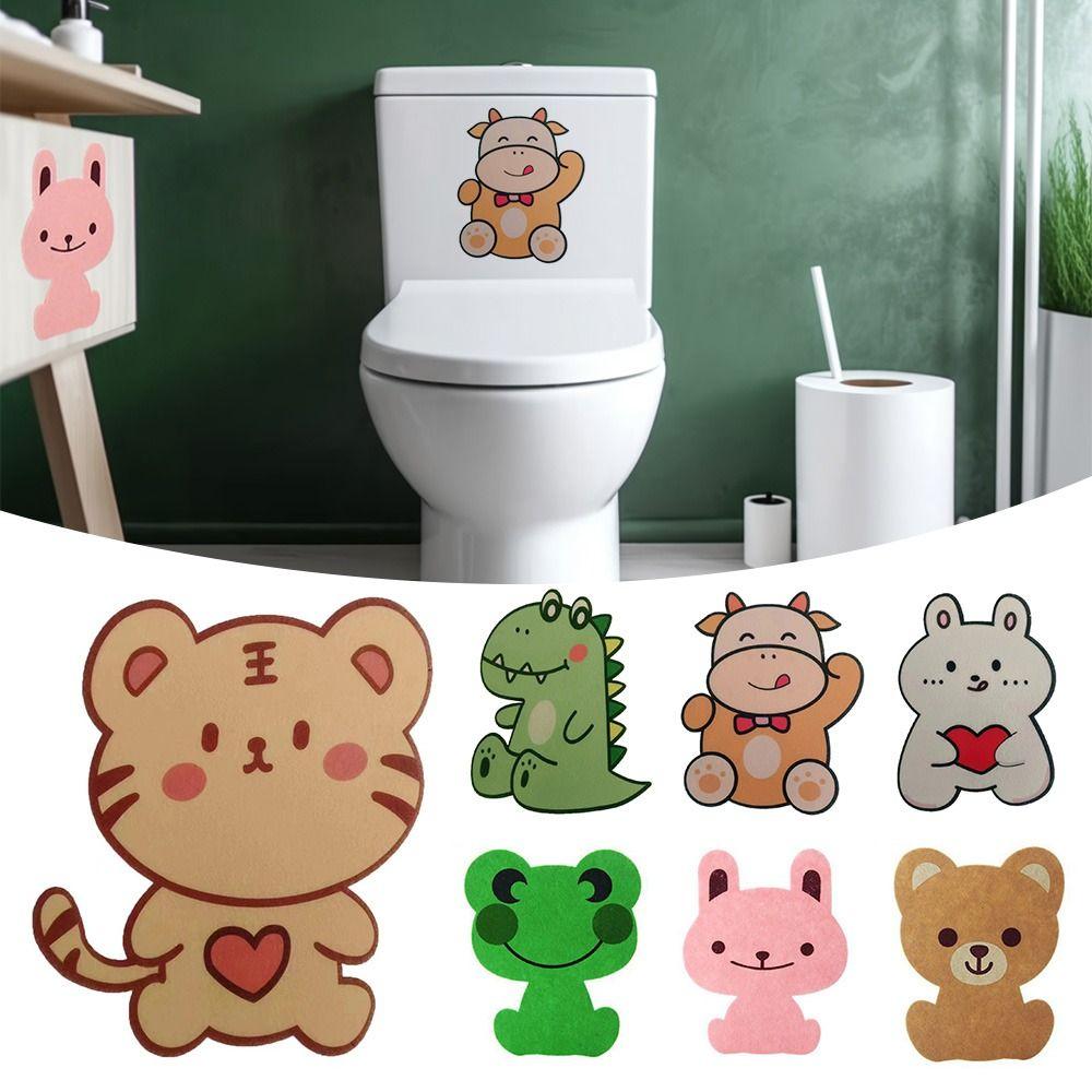 Cartoon Animal Toilet Deodorant Stickers Rose Lemon Jasmine Fragrant Self adhesive Remove Odor Fresh Air Bathroom Supplies