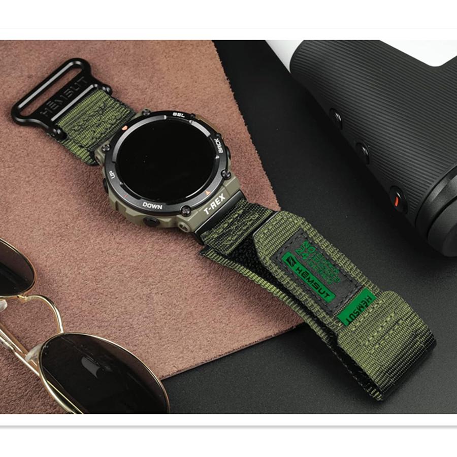 Ремешки для часов, совместимые с Huami Amazfit T-Rex/T-Rex 2/T-Rex Pro/T-Rex Ultra, прочный нейлоновый спортивный ремешок с плетеной петлей