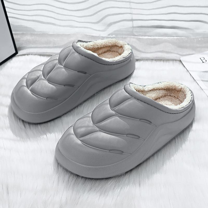 Shoes for Men Men's Slippers Waterproof Slipper Soft and Comfortable Platform Shoe Non-slip Wear-resistant Add Velvet Unisex