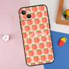 Эстетичный чехол для телефона с розовыми персиками для iPhone 16 Pro Max 11 12 13 14 15 Pro Max Mini XR 16e 15 16 Plus Защитный корпус