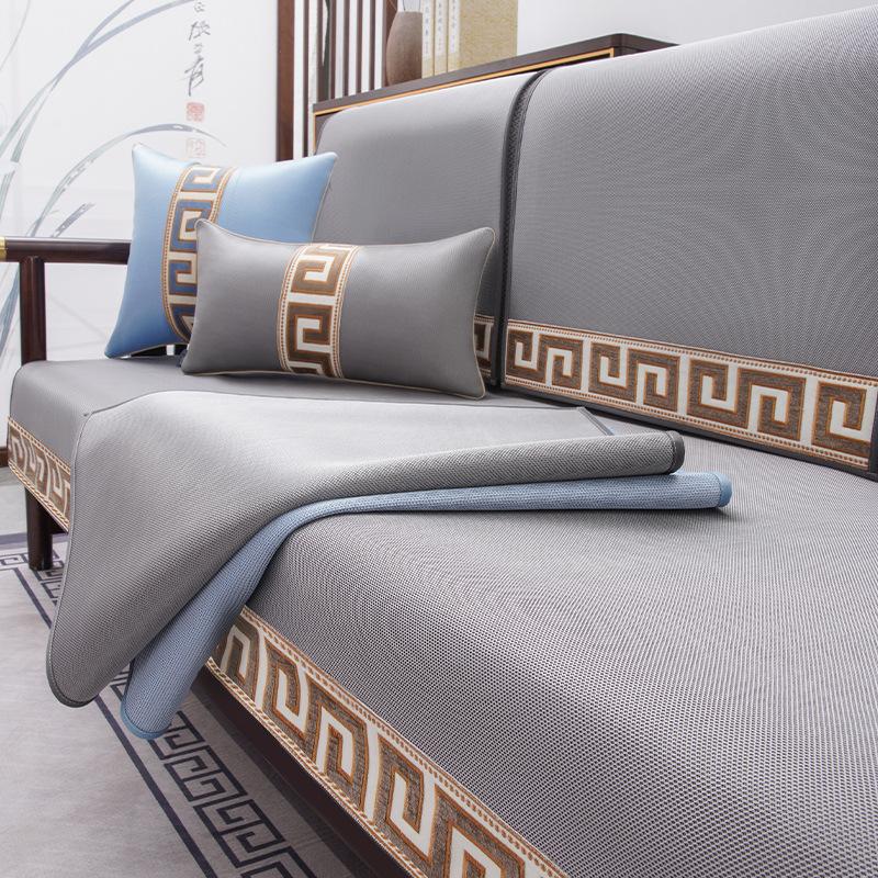 New Chinese Sofa Cushion Non-Slip Sofa Slipcover Four Seasons Universal Solid Wood Sofa Cushion Backrest Cover Towel