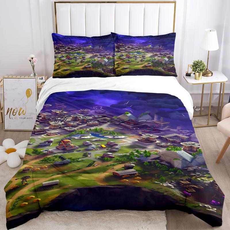 City Stormy Skies Bedding Sets For All Sizes New 3D Printed Bed Cover Comforter Duvet Cover Pillowcase Bedroom Decoration