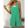 Women's Summer New Loose Casual Pants Backless Outdoor Sleeveless Jumpsuit