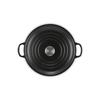 Le Creuset Cast Iron Enamel Buffet Casserole, 26 Cm, Matte Black, Gas, Induction, Oven, and Dishwasher Safe [Official Japanese Product]