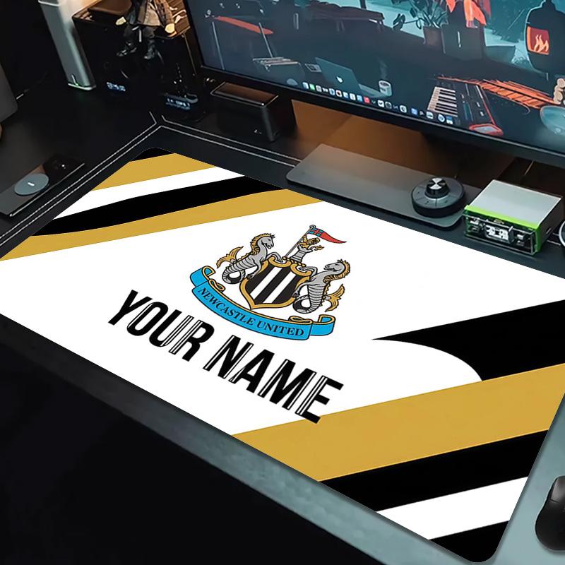 Custom Name Newcastle United Print Cushion Non-slip Laptop Tablet Big Mousepad XXL Mat Mini PC Playmat With Lock edge