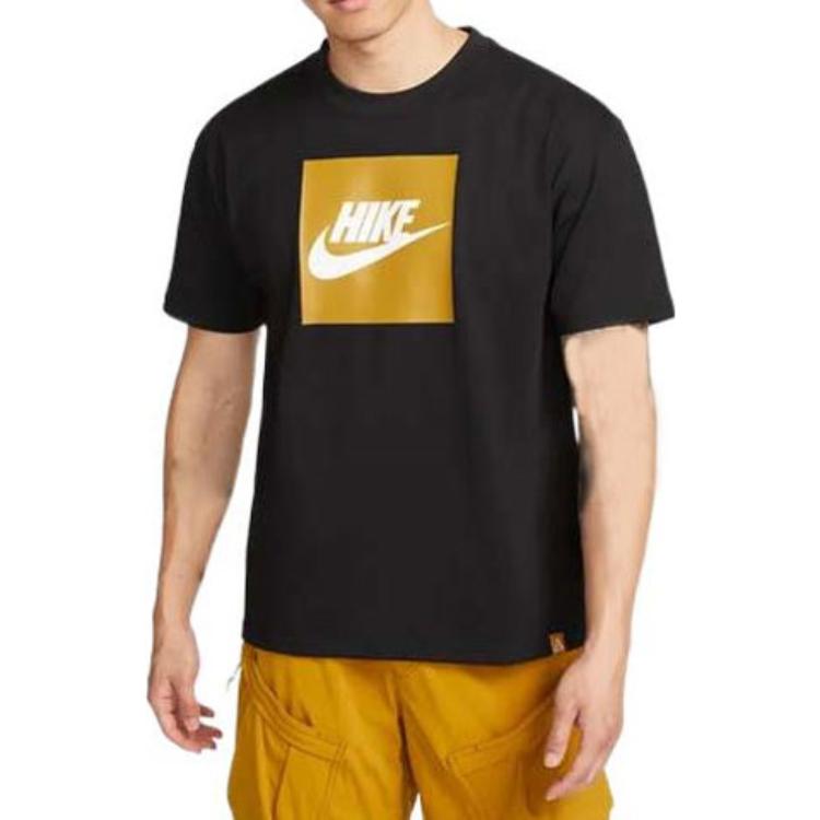 Nike Футболки Мужские Черные С Круглым Вырезом Умеренный Прямой Крой DR7756-010