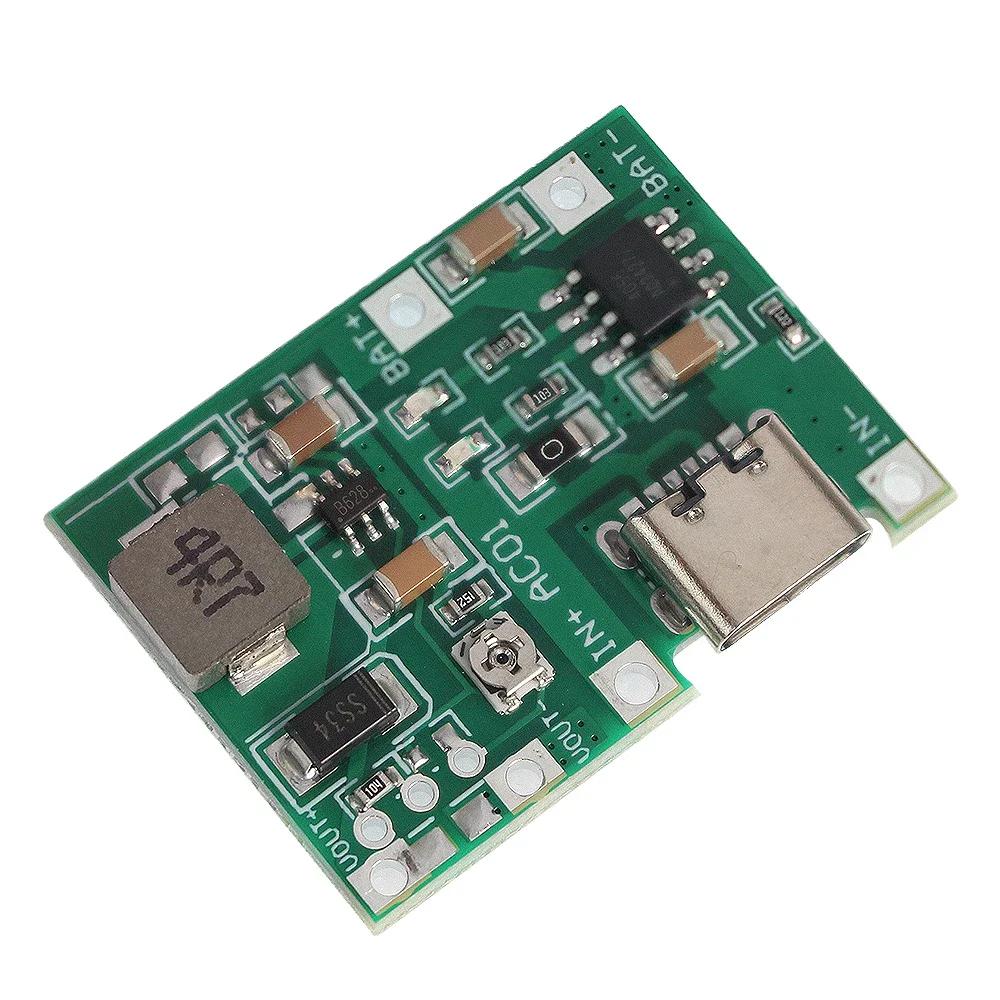 3.7В до 9В 5В Зарядное Устройство Разрядная Плата Тип-C Micro DC-DC Повышающий Модуль 18650 Литиевая Батарея Зарядка Повышающий Модуль
