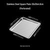 30x30x4.8cm perforated square tray, 3 шт.