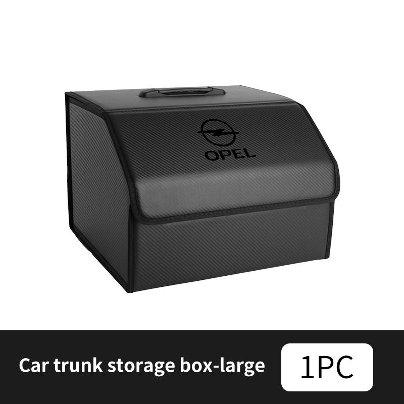 AAAYR1 Car Trunk Fold Large Capacity Organizer Bag Storage Leather Tidying Box Accessories For Opel Insignia Astra G J F K Vectra C H