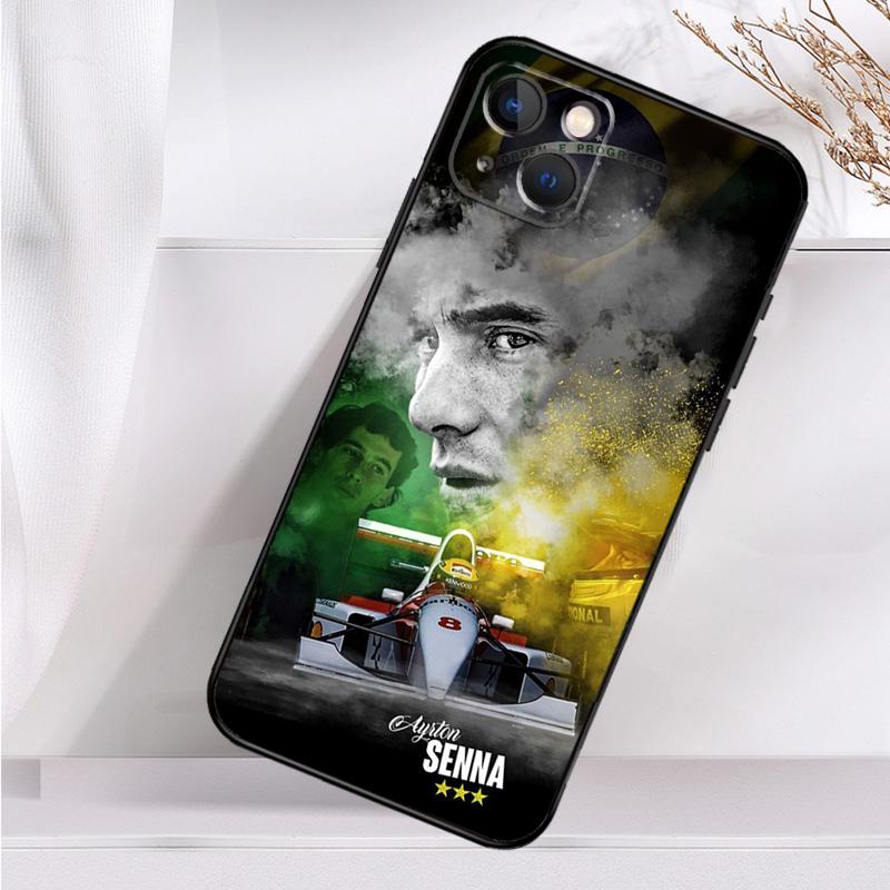 Чехол для телефона Ayrton Senna F1 Racing для iPhone 14 13 12 11 16 15 Pro Max Plus Mini 7 8 X XR XS Max, мягкий чехол