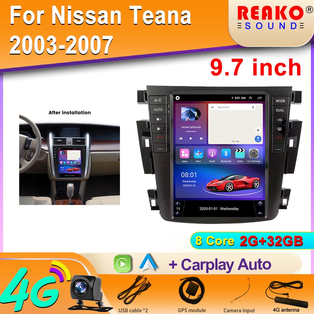 Android 9,7-дюймовый автомобильный GPS-магнитола с навигацией для Nissan Teana J31 2003-2007 230JK 230jm samsung sm7