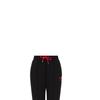 Emporio Armani Спортивные штаны вязаные с манжетами, однотонные, с вышитым логотипом, женские, черные, SS22, 3L2P6E-1JHSZ-0999
