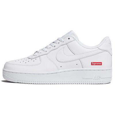 Supreme x Air Force 1 Low Box Logo - Белые Унисекс Кроссовки CU9225-100