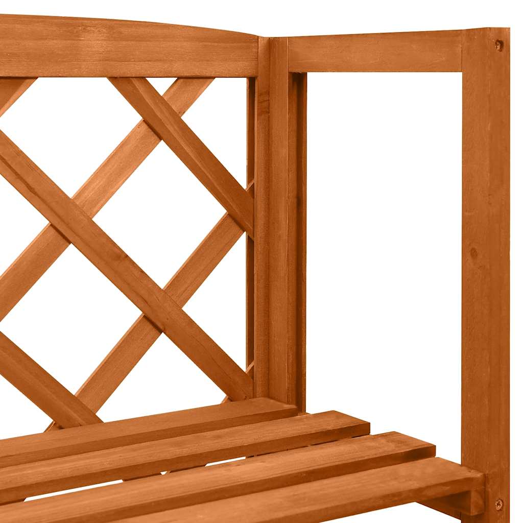 Trellis with Shelves 55 x 30 x 140 cm Solid Pine Wood Brown