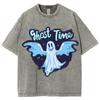 Funny Cute Style Ghost Ghost Print Women's T-Shirt Unisex Oversized Loose Short Sleeve Harajuku Style Retro Top