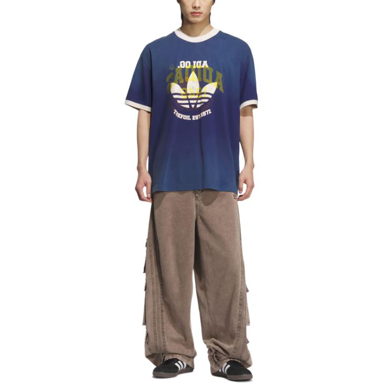 Adidas Originals Retrowashed Ss25 Ringer T-Shirt Unisex Tops KC0289