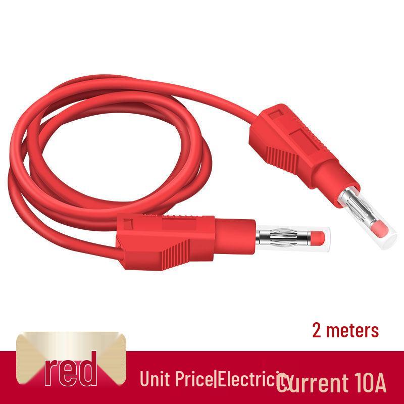 4mm All-Copper Banana Plug Test Lead Wire for High Voltage Power Meters, 10A Capacity