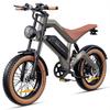 Электровелосипед DYU 20" 1000W Мотор Полная Подвеска Электробайк 48V 18.2AH Максимальная Скорость 55Км/ч 7 Скоростей NFC Разблокировка M20