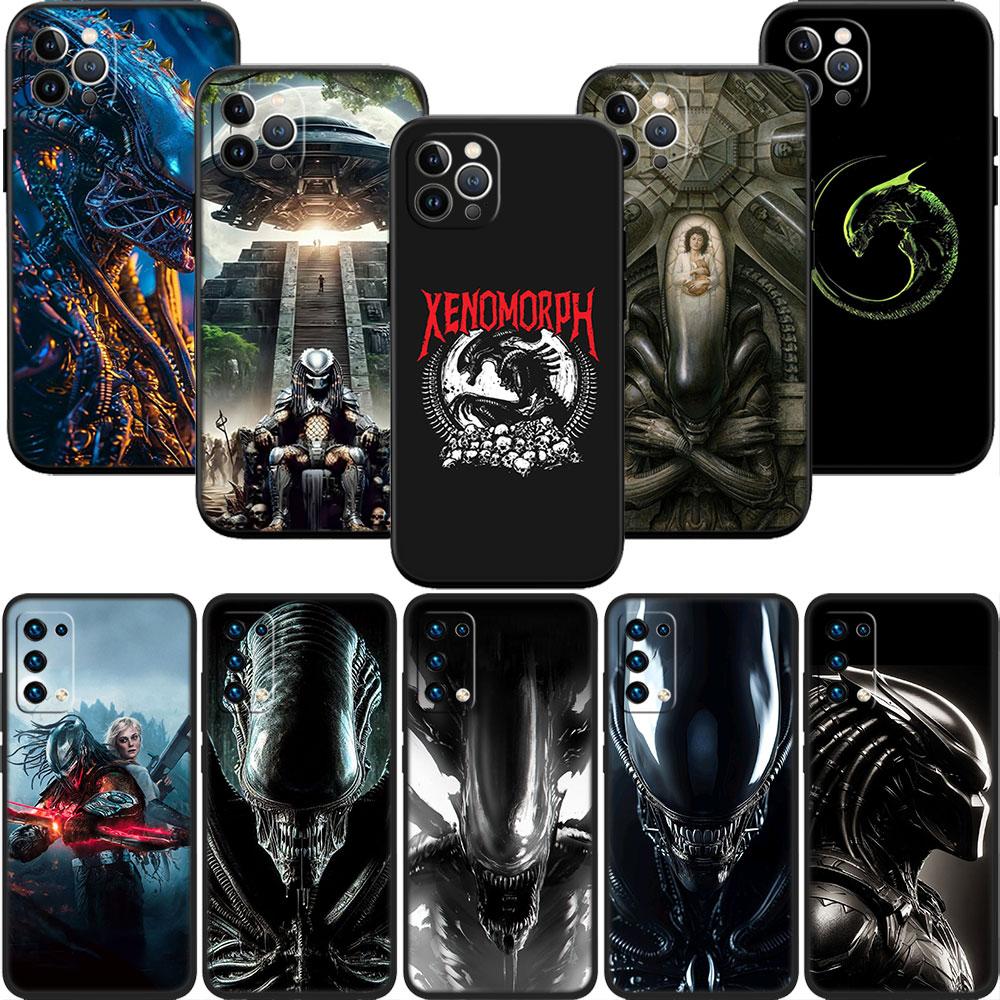 BF6 Чужой против Хищника Ксеноморф Мягкий чехол для телефона iPhone 16 15 14 13 12 Pro Max Plus Mini