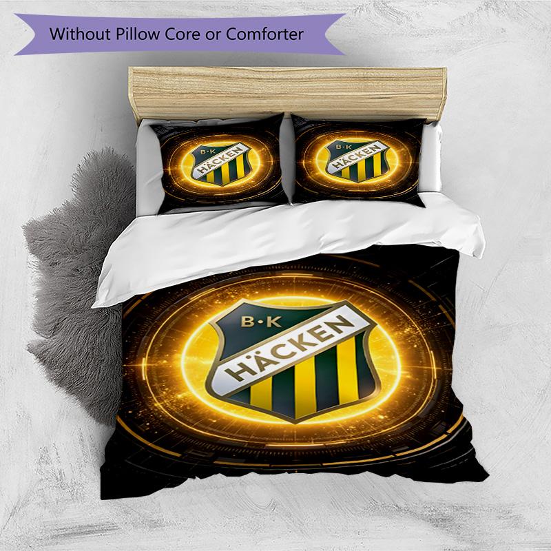 3pcs Duvet Cover Set (1*Duvet Cover + 2*Pillowcase, Without Core), BK Hacken Print Bedding Set, Bedroom Decor, All‑Season, Birthday Gift