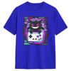 Vintage T Shirt Retro Spooky Pokemon Gengar Cotton T-Shirts Trendy Cool Tee Shirt for Male  Y2K Casual Short Sleeve Top Tees