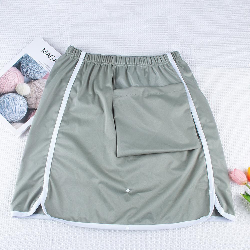 Adult Waterproof Incontinence Skirt Washable Urine Guard Bedding Protector Menstrual Apron
