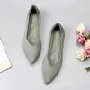 Women's Shoes Mesh Breathable Pointed Toe Flat Shoes Fashion Soft Bottom Knitted Shoes Female Casual Slip On Footwear Loafers