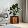 VidaXL Jardinière vieux bois 40x40x40 cm bois d'ingénierie, jardinière, jardinière d'intérieur,, pot de fleurs, jardinière 857027