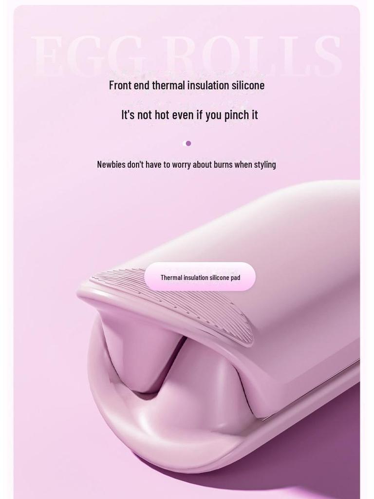 Щипцы для завивки Water Ripple Egg Roll 32 мм — долговечная, бережная форма для крупных и глубоких V-образных локонов без повреждения волос