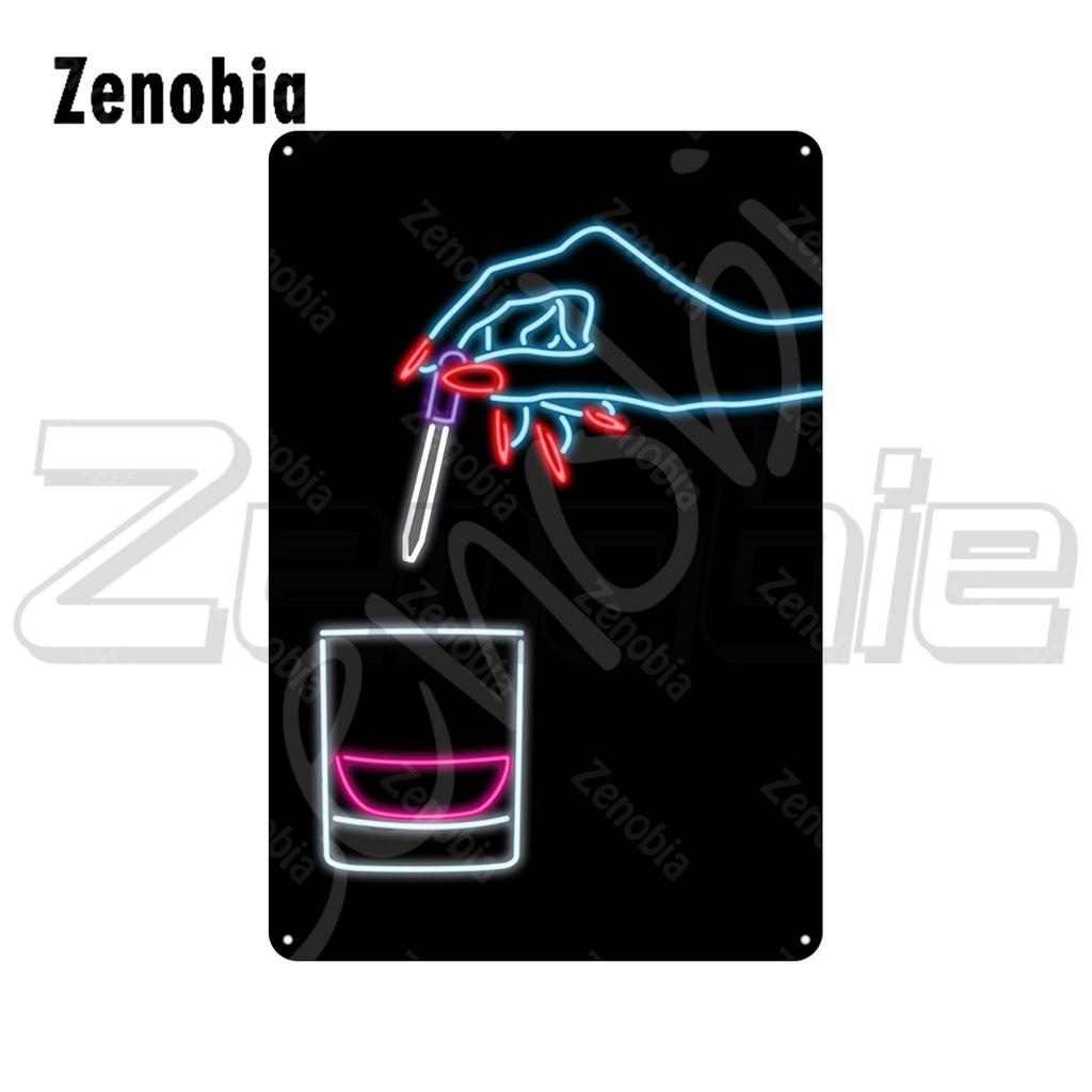 Металлический настенный декор с подсветкой, жестяные вывески, винтажная табличка, портрет с изображением кофе, вина, пива и живой музыки, металлический постер для домашнего декора