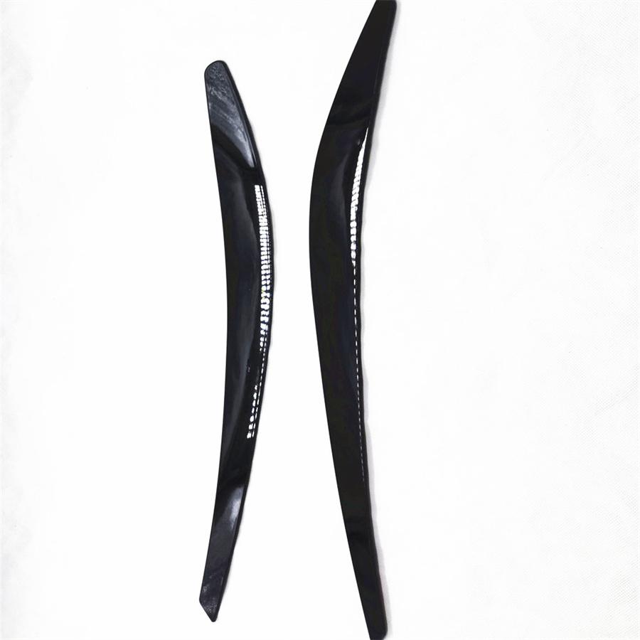 2pcs Black Headlight Eyelids Eyebrows For VF Holden Commodore SS SSV SV6 S Evoke