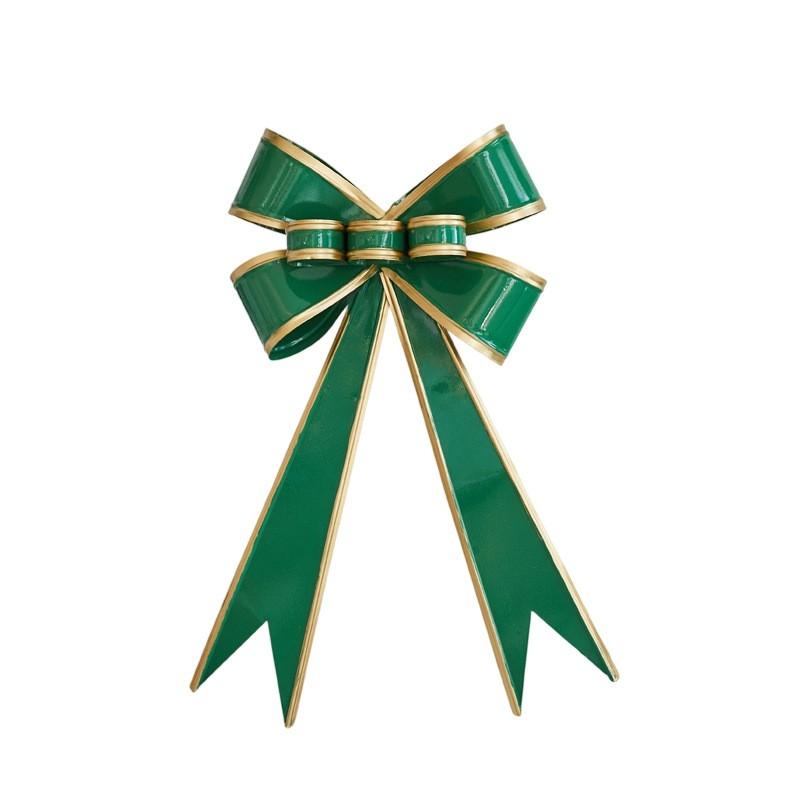 Christmas White Iron Wire Bow Decor Hotel Mall Window Display Party Decoration
