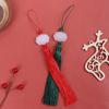 Chinese Retro White Jade Lotus Tassel Fringe Diy Alloy Craft Tassel Accessories