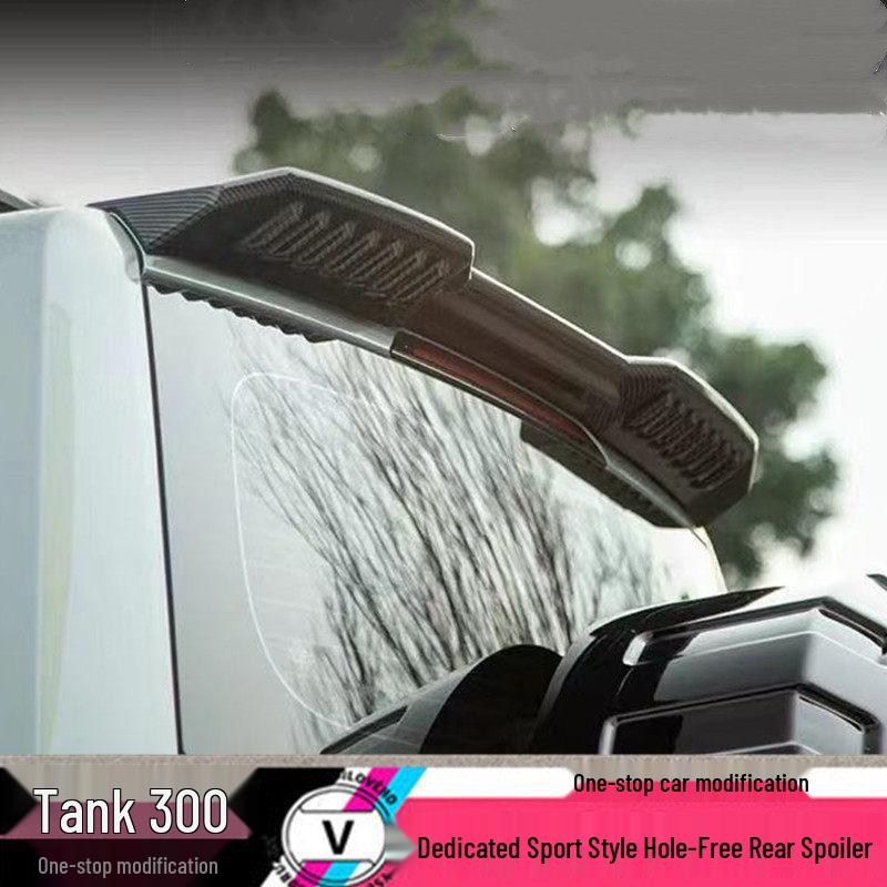Задний спойлер на крышу Tank 300 Спортивный стиль (Без сверления, Окрашенный)