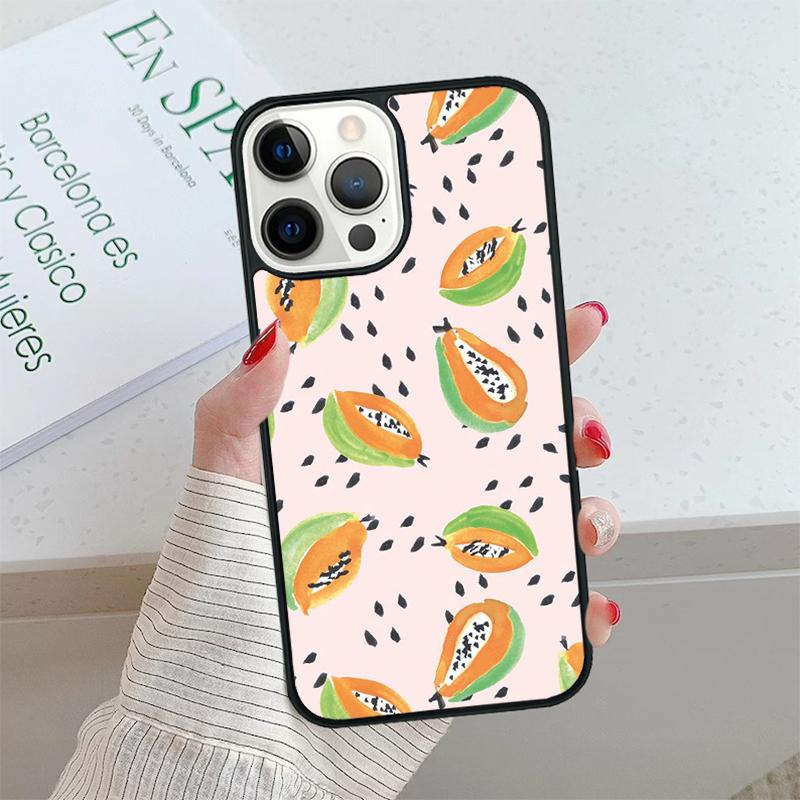 Чехол для телефона с фруктами Авокадо, Груша, Папайя Для iPhone 17 Air 15 16 16e 14 13 12 11 Pro Max Coque Для Apple PLUS fundas