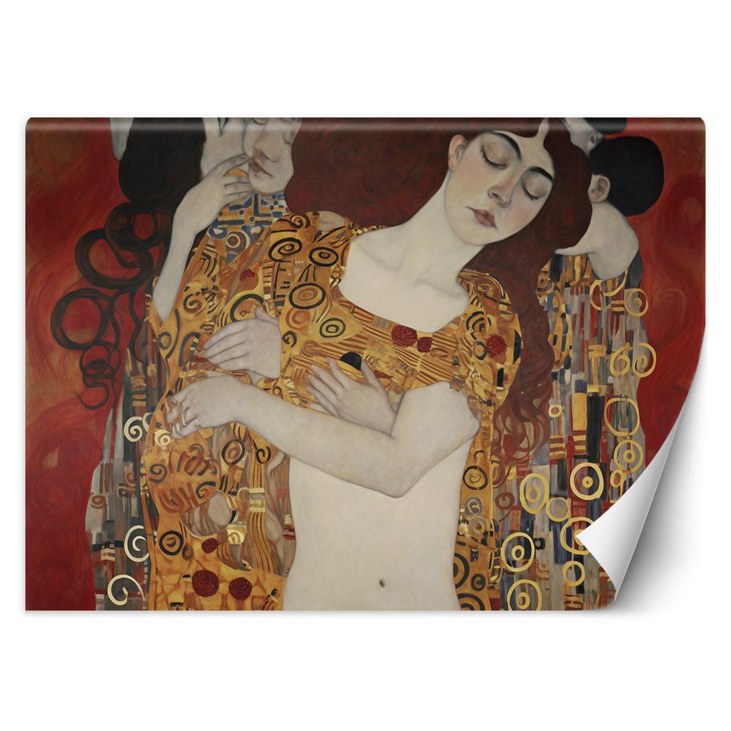 Wallpaper Women's Kiss Abstraction - G. Klimt
