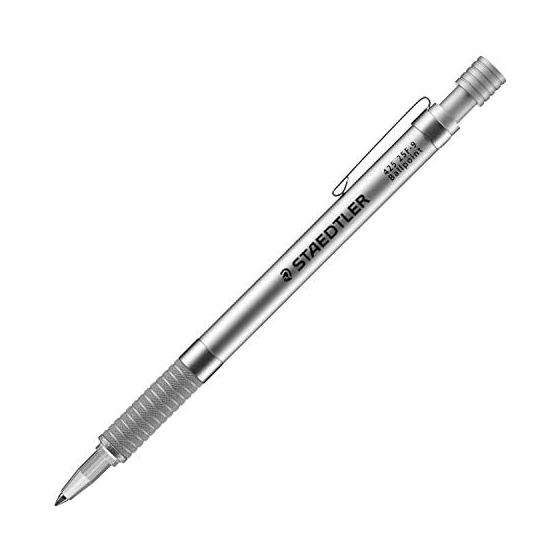 Шариковая ручка STAEDTLER, на масляной основе, Серебряная серия, 0,8 мм, 1 шт., 425 25F-9, Основание для чертежного механического карандаша, Баланс корпуса Precision Design, Нескользящая