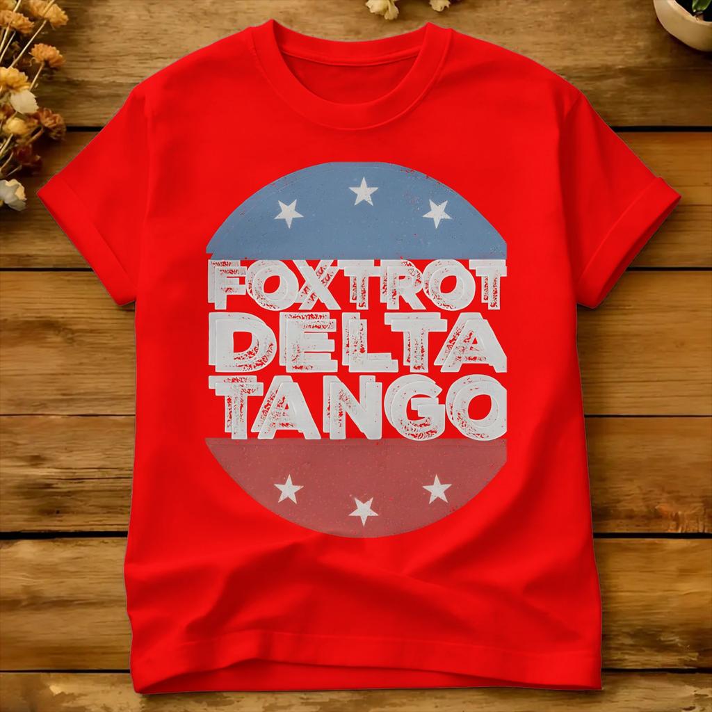 Couple T Shirt Foxtrot Delta Tango Tshirts Harajuku Summer Tee Shirt Vintage Cotton Tops Gift