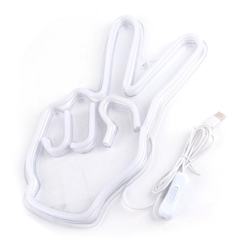 Неоновая вывеска Инновационная жестовая декоративная лампа с питанием от USB для шкафа, полки в спальне