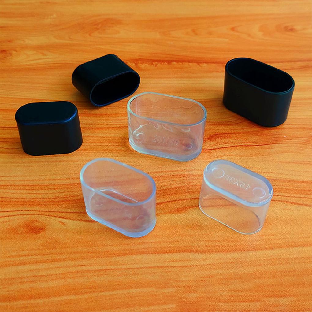 16 шт. колпачков для ножек стульев, нескользящие, легкие, прозрачные, для ножек стола, чехлы для ног для домашнего декора, сада, офиса