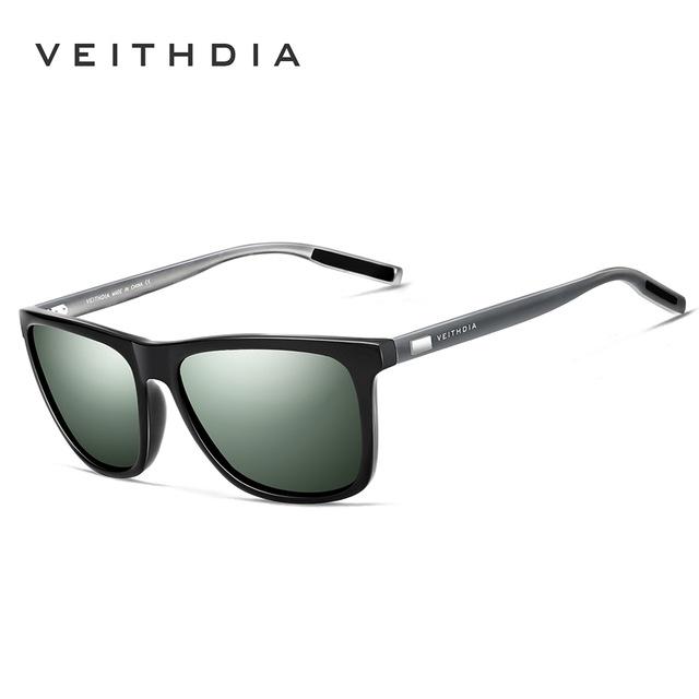 Брендовые солнцезащитные очки VEITHDIA, унисекс, ретро, ​​алюминий + TR90, солнцезащитные очки с поляризационными линзами, винтажные очки, солнцезащитные очки для мужчин/женщин 6108
