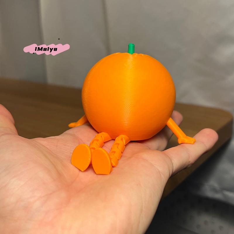 3D-печатные фигурки фруктов и овощей M с подвижными суставами Дизайн лимона и банана Украшения Декор для стола Домашний декор