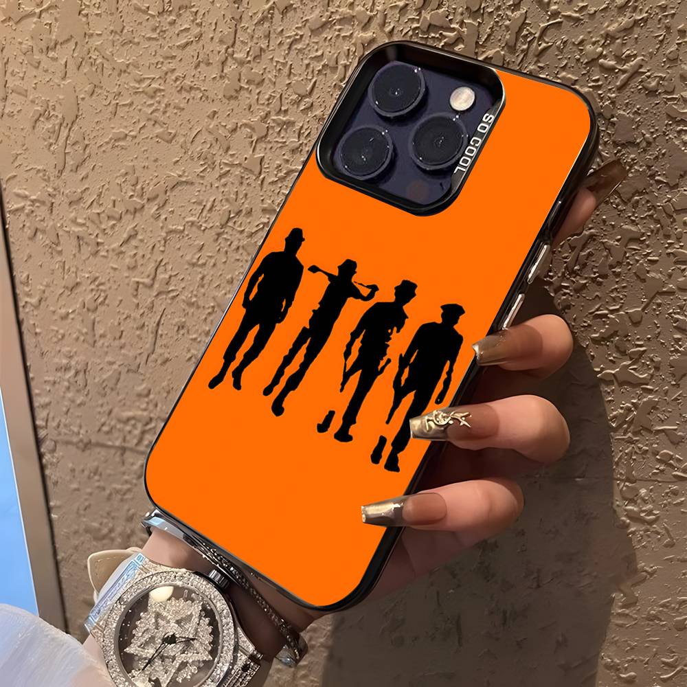 Чехол для телефона C-Clockwork O-Orange для iPhone 17,16,15,14,13,12,11,Pro,XS,Max,Plus,Mini,SE Черный Конфетный Матовый Ударопрочный Чехол