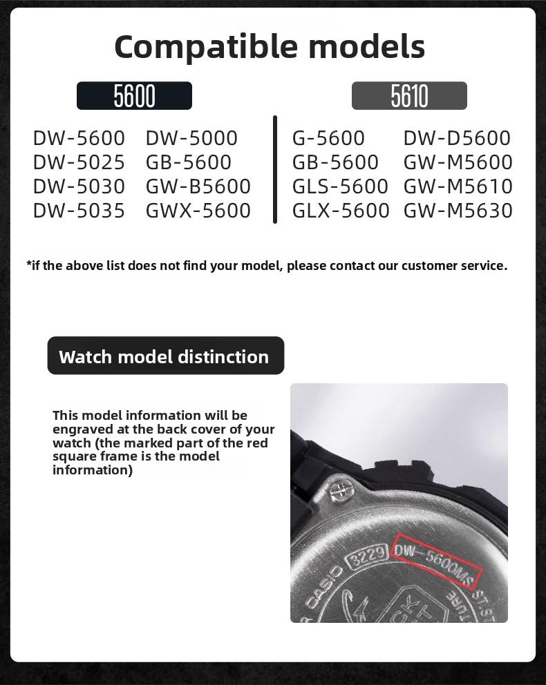 14G Титановый сплав Винтажный корпус часов Для Casio DW5600 GW-B5600 маленький квадратный модифицированный DW-5600 легкий Ремешок для часов металлический Безель