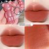 Bunny Lip Cream Matte Mist Velvet Lip Tint Keychain Charm College Party Lipstick Cosmetic for Women