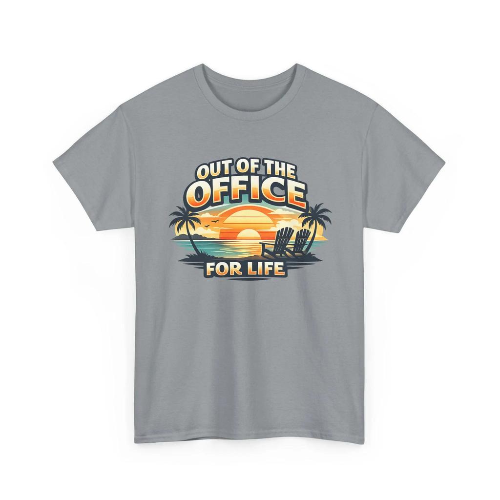 Out Of The Office For Life Tshirt Funny Retireunisext Gift Relaxing Beach Retireunisext Tee Unisex Retireunisext Apparel