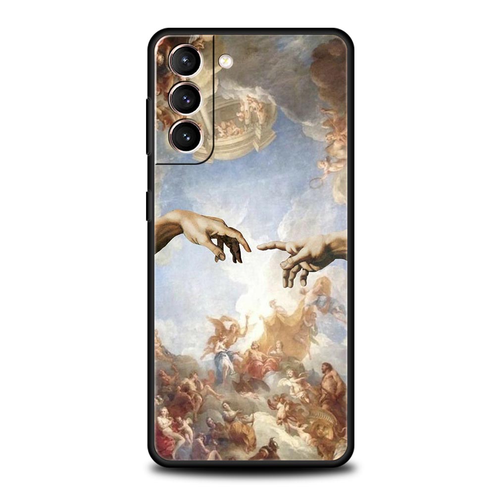 Мягкий чехол для телефона с рисунком в стиле ренессанс для Samsung Galaxy S24 S23 S22 S20 Ultra S21 FE 5G S10 S9 Plus S10E S8 20 TPU Cover