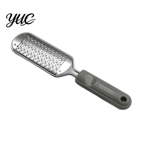 Home Pedicure Tool Stainless Steel Foot File, Callus Remover Rasp Scrubber, Metal for Hard Skin Cracked Heels File